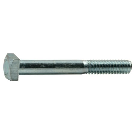 Midwest Fastener Square Head Bolt, Steel, Grade 2, Zinc Plated, 1/4"-20 Thread Size, 2" Lg, 10 PK 39744